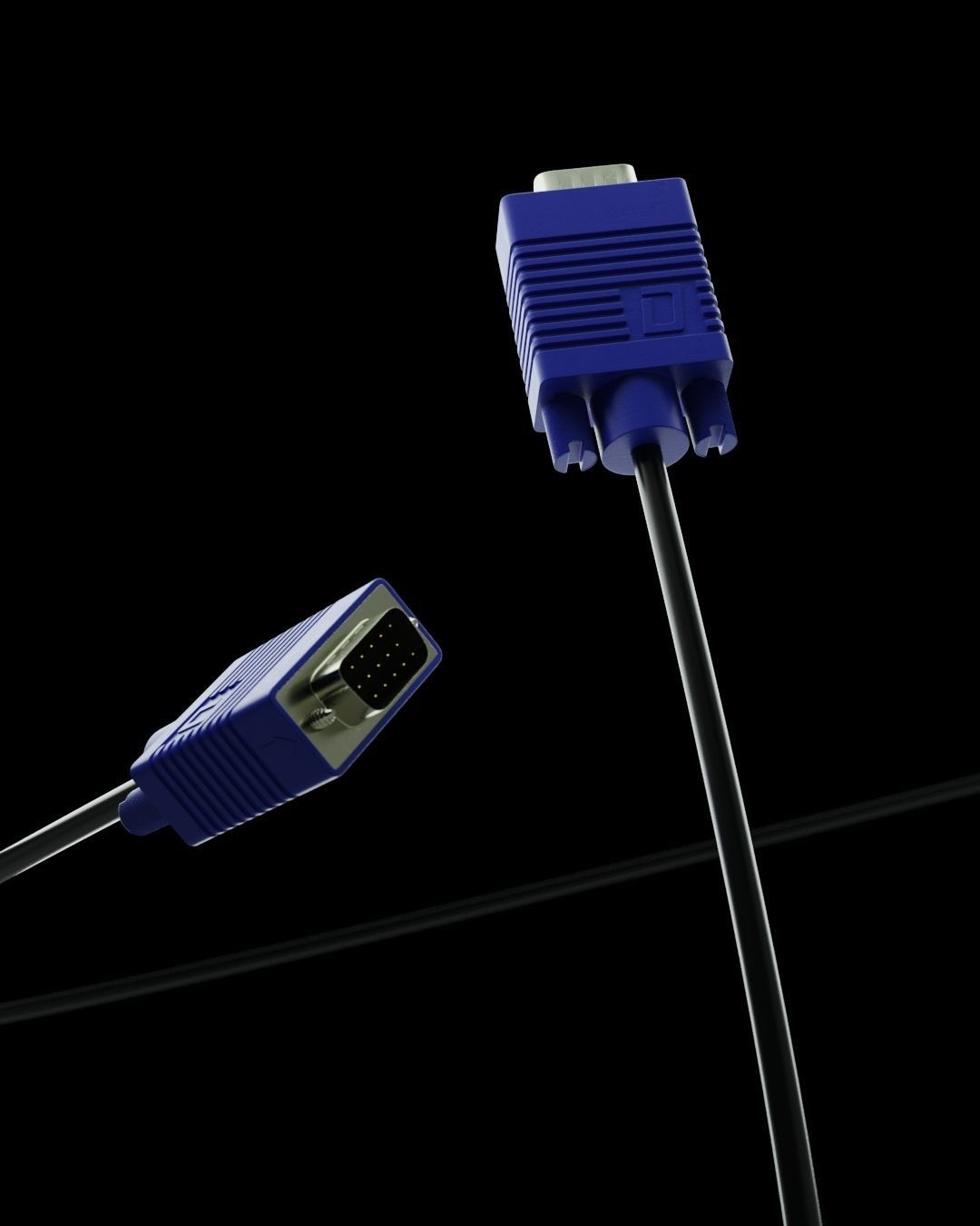 Cable plugs Volume 1 3D model_3