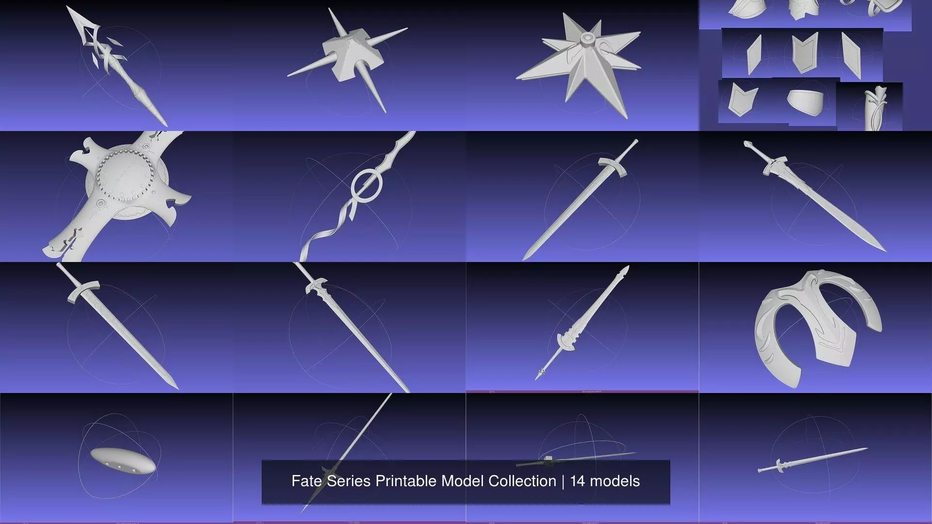 Fate Series Printable Model Collection _0