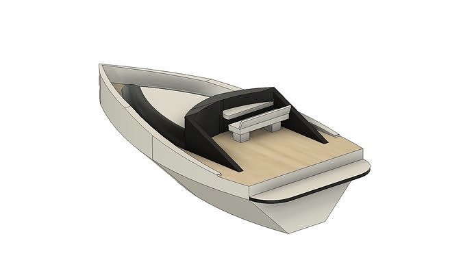 Speed Boat 3D model 3D print model