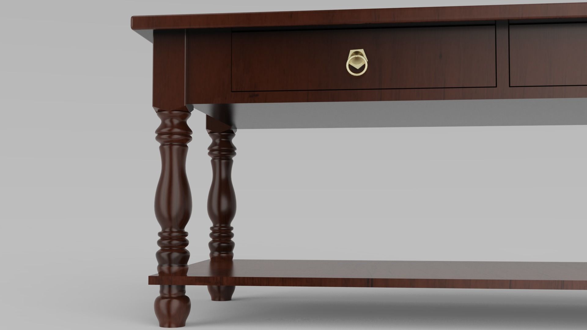 Classic table design  3D model_2