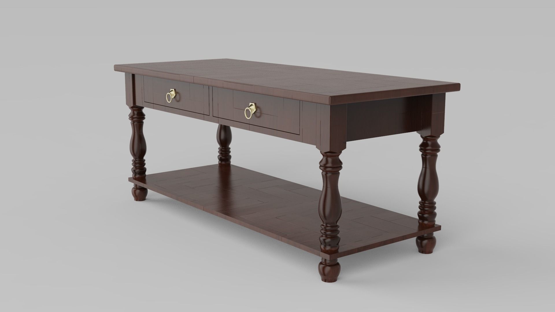Classic table design  3D model_5