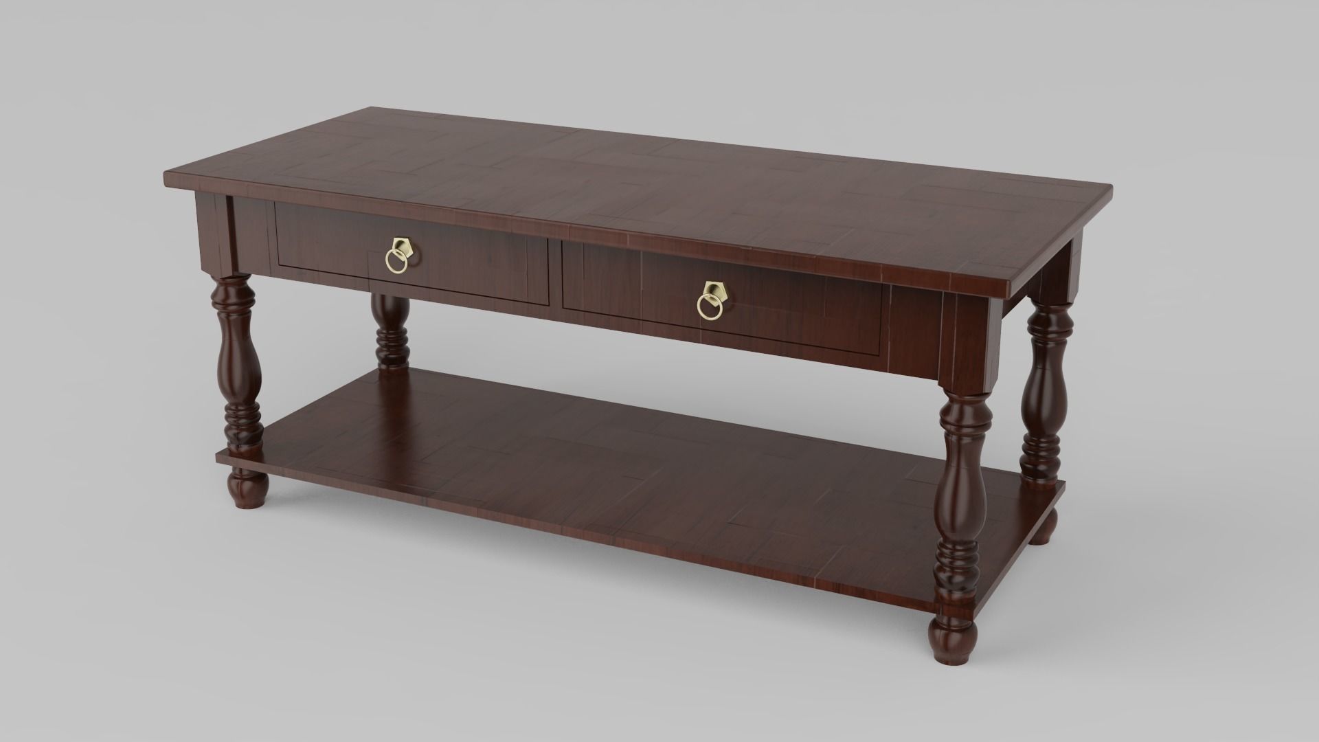 Classic table design  3D model_4