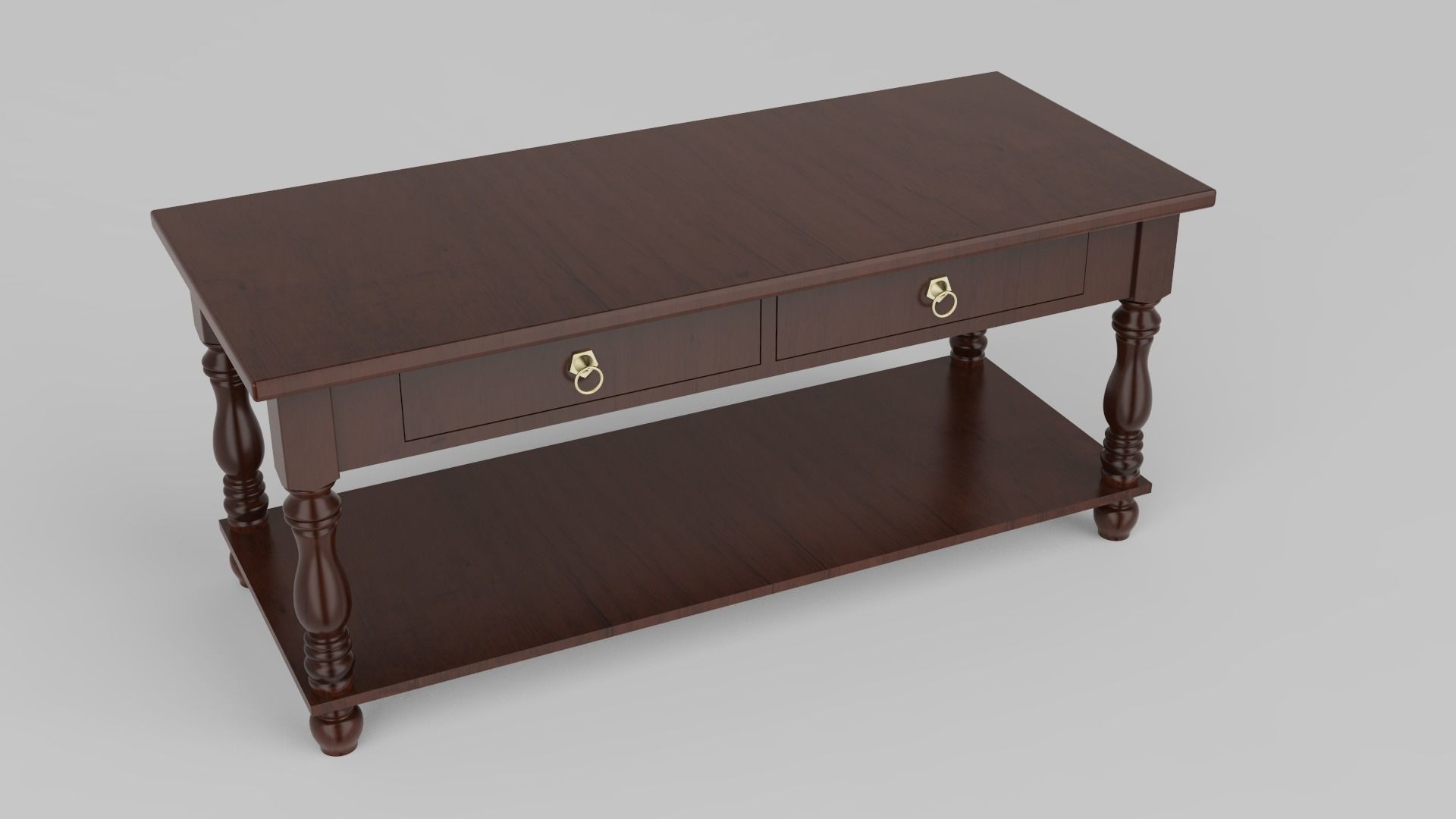 Classic table design  3D model_7