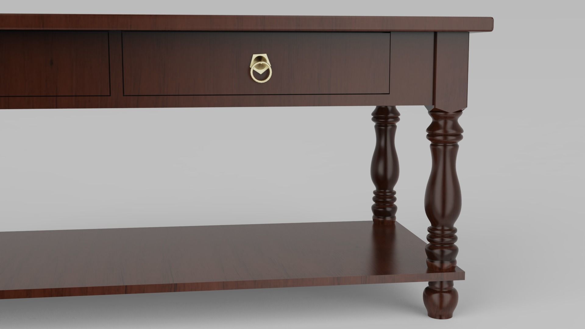 Classic table design  3D model_3