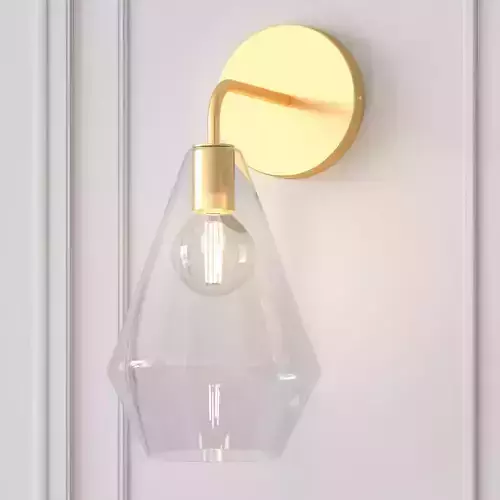 West Elm - Sculptural Glass Geo Sconce