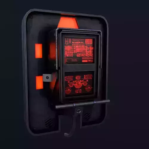 Sci-Fi Console-Computer 3 Low-poly 3D model Sci-Fi Console-Computer 3 Low-poly 3D model