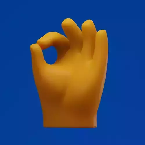 Ok Hand Emoji model 3D model