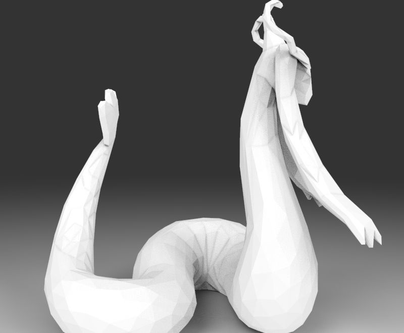 Milotic pokemon statue 3D print model_3