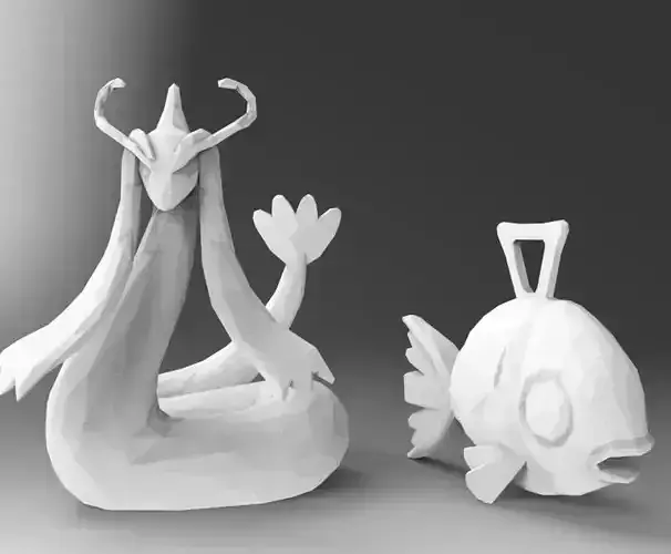 Milotic pokemon statue 3D print model