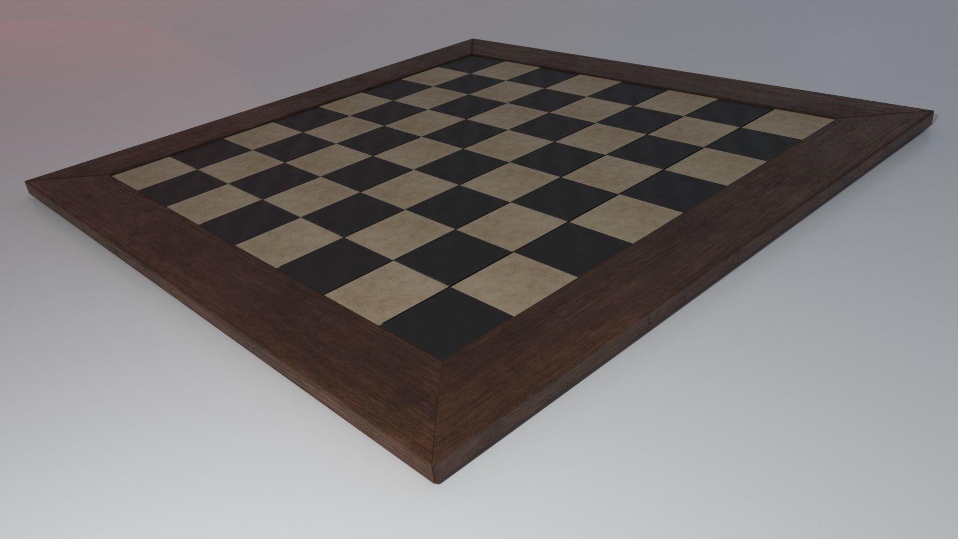 Chessboard Game  Low-poly 3D model_2