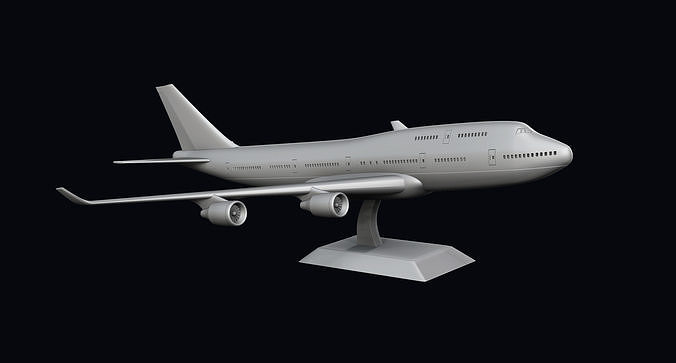 Boeing 747-400  3D print model