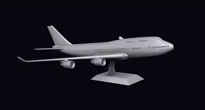 Boeing 747-400  3D print model