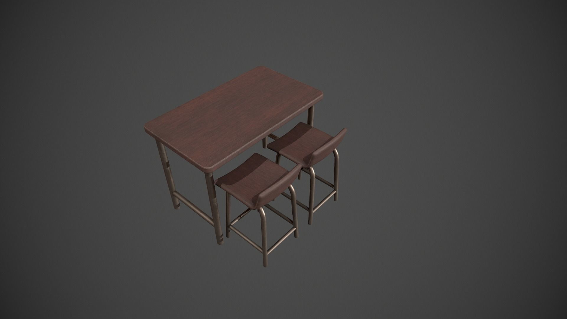 Breakfast Bar - Texture Variations  Low-poly 3D model_50