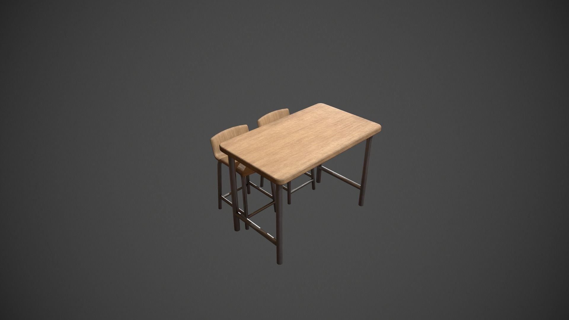 Breakfast Bar - Texture Variations  Low-poly 3D model_12