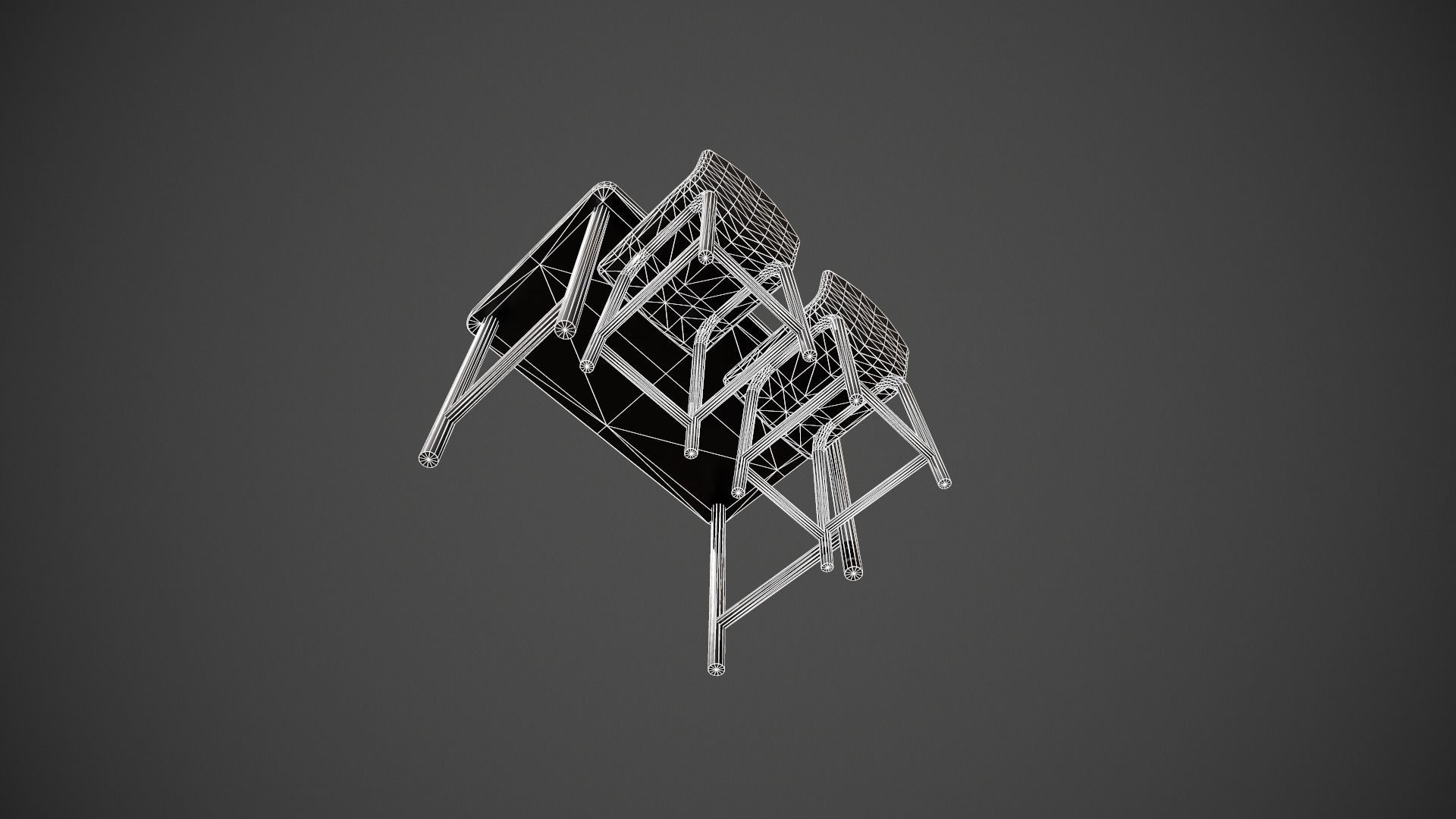 Breakfast Bar - Texture Variations  Low-poly 3D model_46