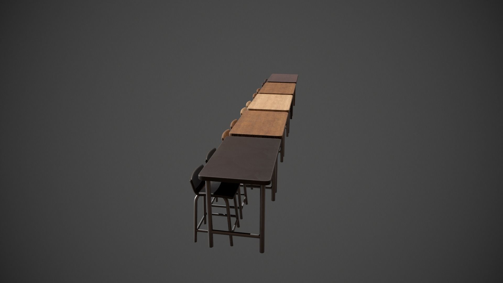 Breakfast Bar - Texture Variations  Low-poly 3D model_7