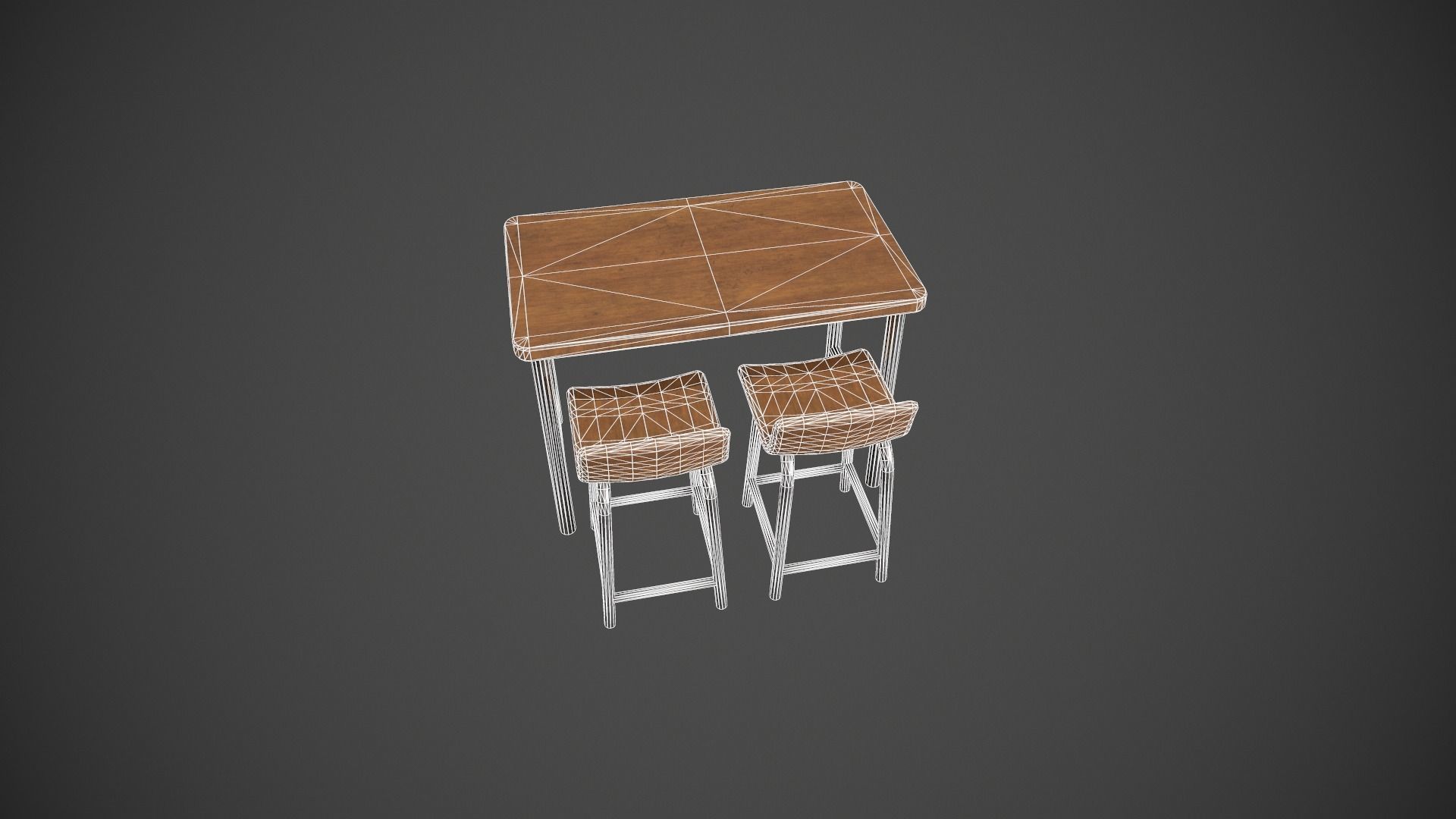 Breakfast Bar - Texture Variations  Low-poly 3D model_95