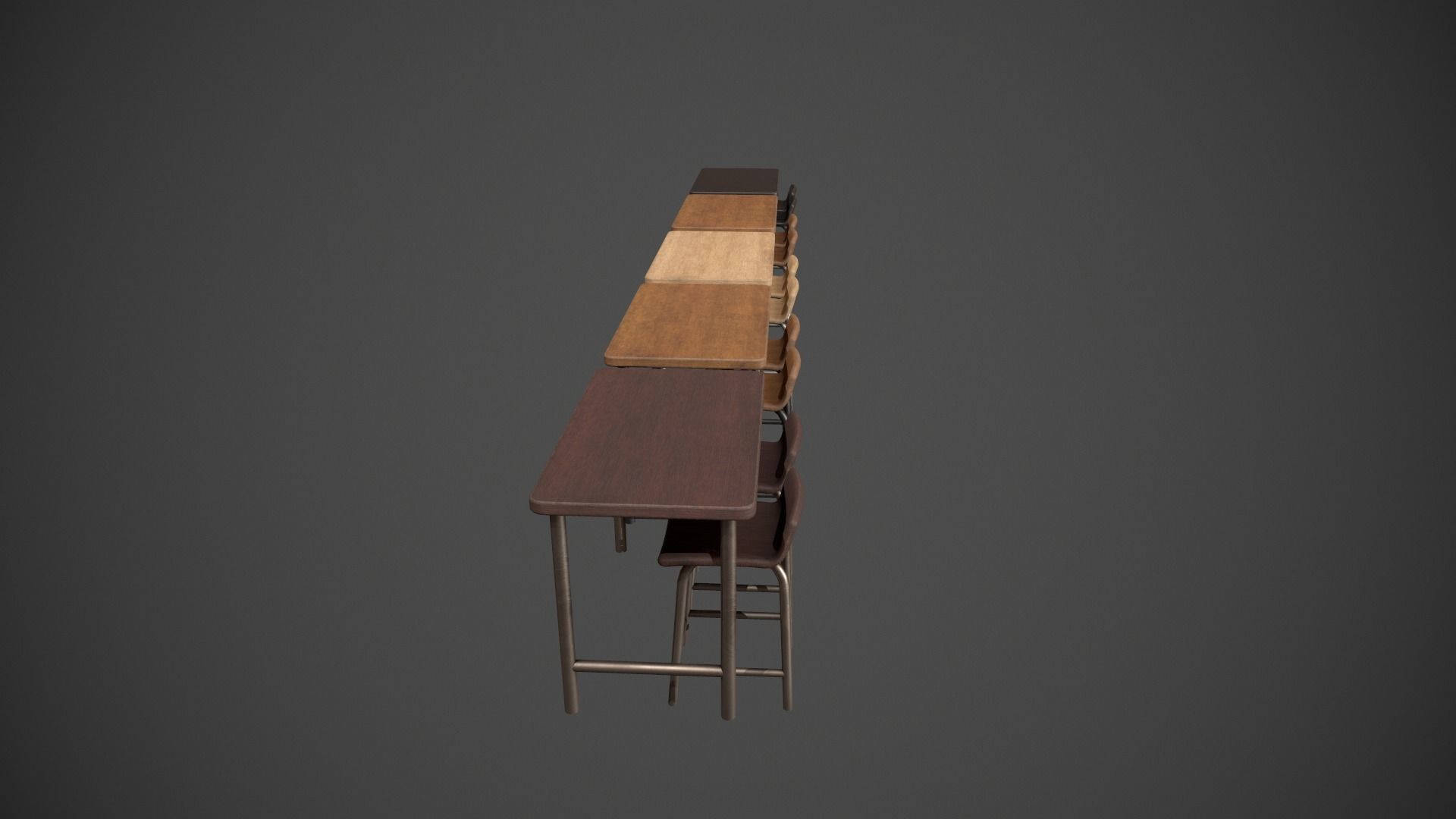 Breakfast Bar - Texture Variations  Low-poly 3D model_3