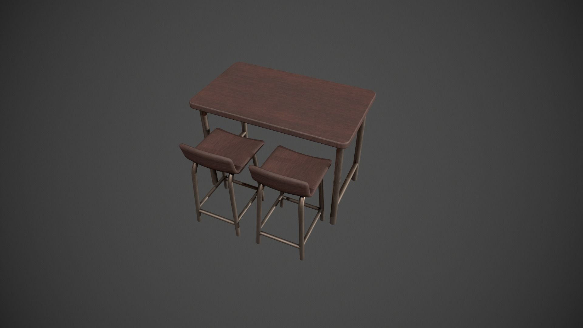 Breakfast Bar - Texture Variations  Low-poly 3D model_48
