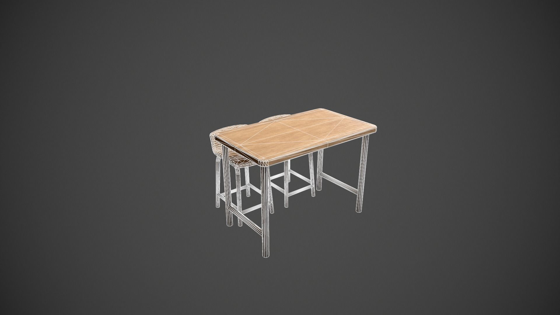 Breakfast Bar - Texture Variations  Low-poly 3D model_20
