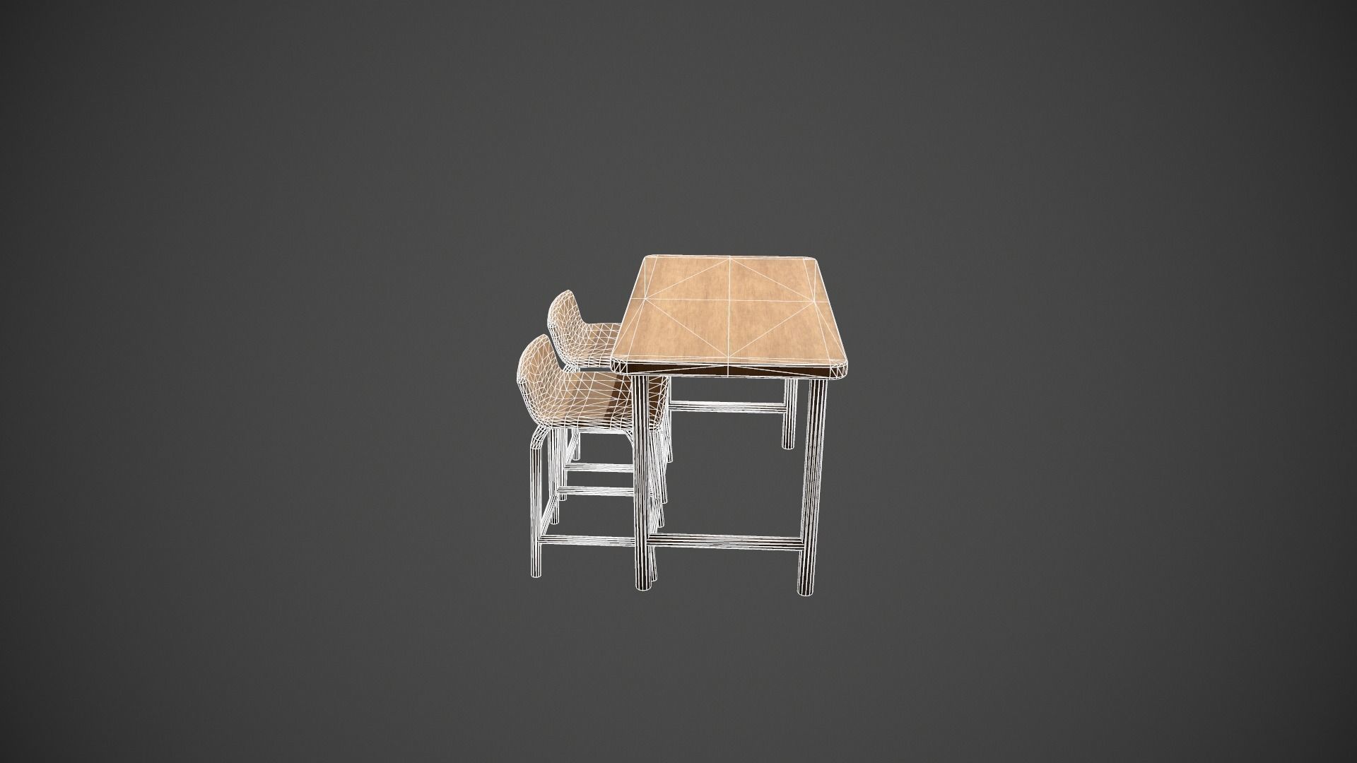 Breakfast Bar - Texture Variations  Low-poly 3D model_21