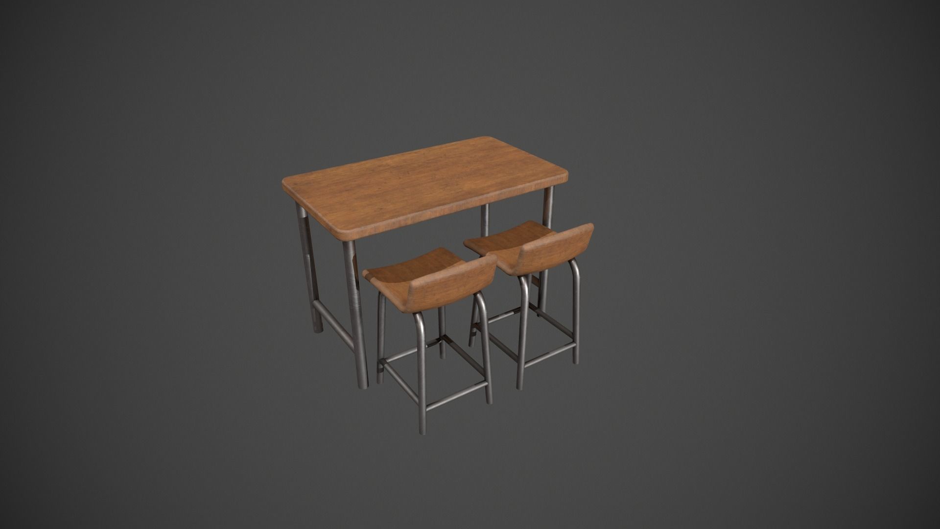 Breakfast Bar - Texture Variations  Low-poly 3D model_87