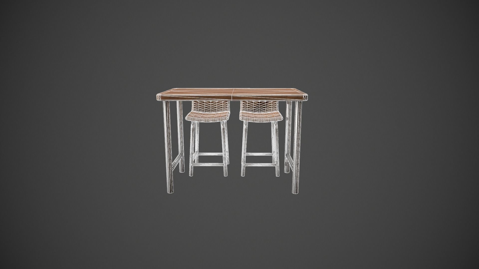 Breakfast Bar - Texture Variations  Low-poly 3D model_98