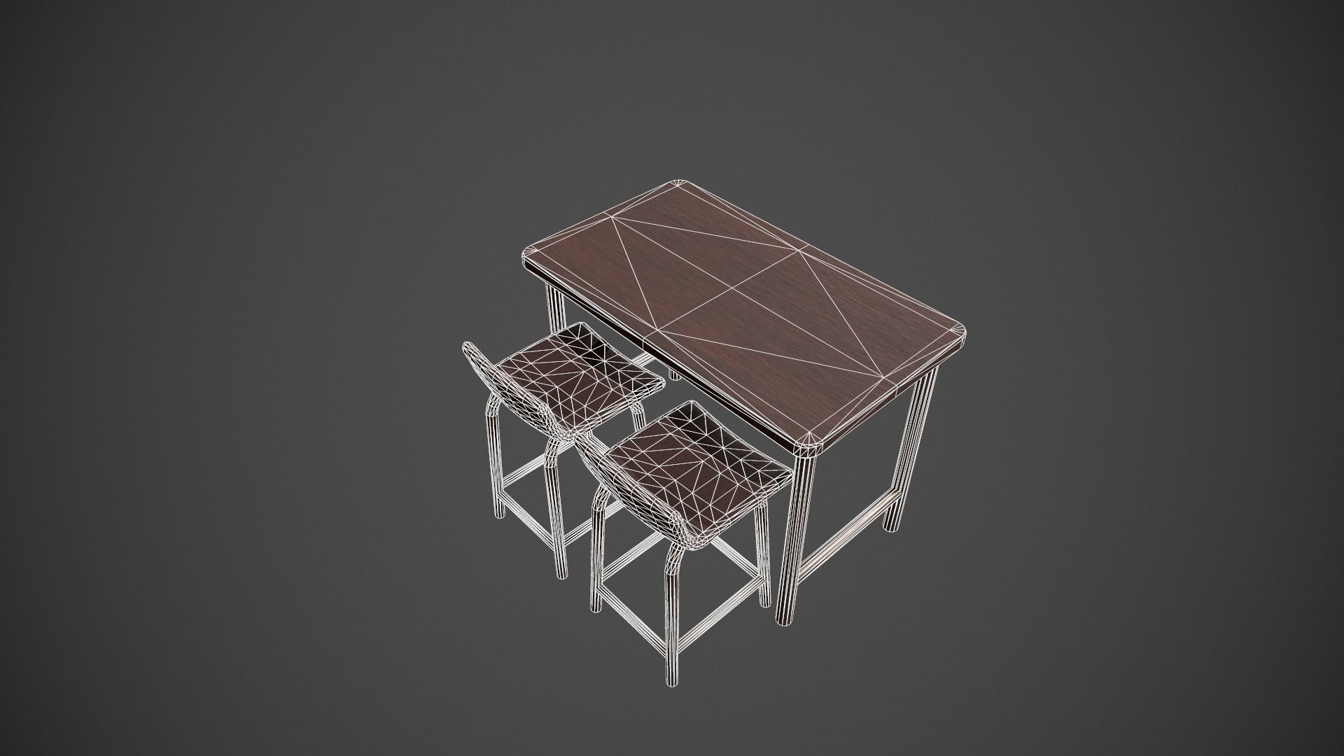 Breakfast Bar - Texture Variations  Low-poly 3D model_55