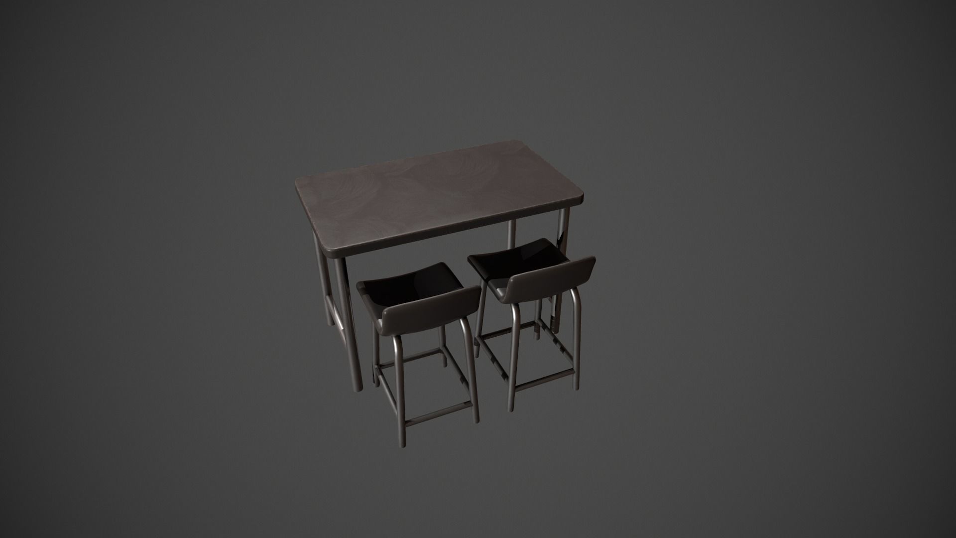 Breakfast Bar - Texture Variations  Low-poly 3D model_36