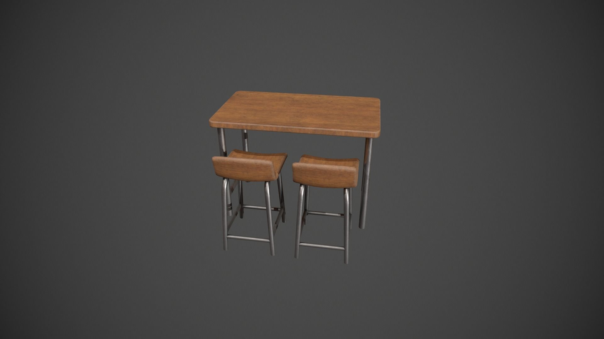Breakfast Bar - Texture Variations  Low-poly 3D model_88