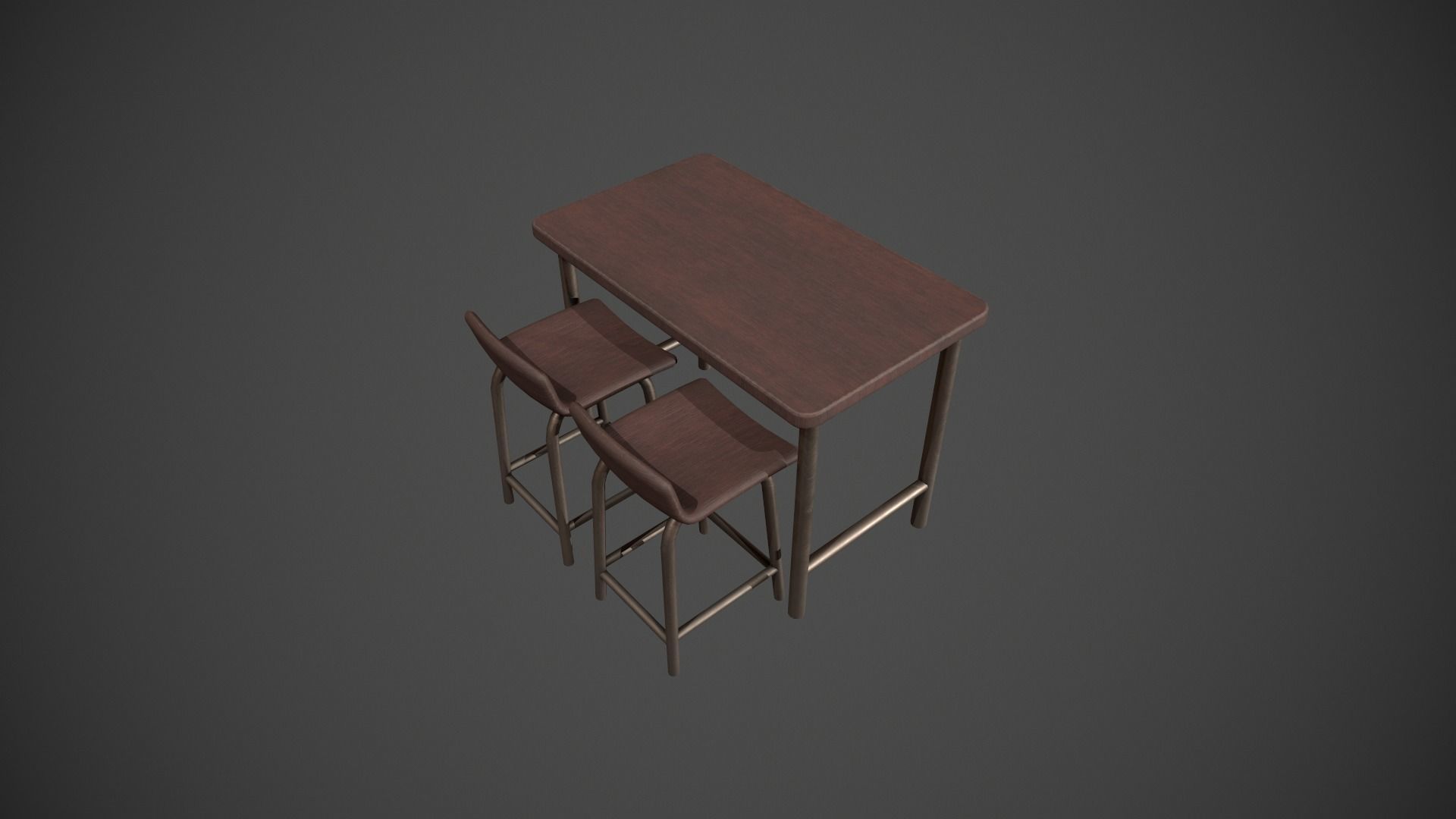 Breakfast Bar - Texture Variations  Low-poly 3D model_47