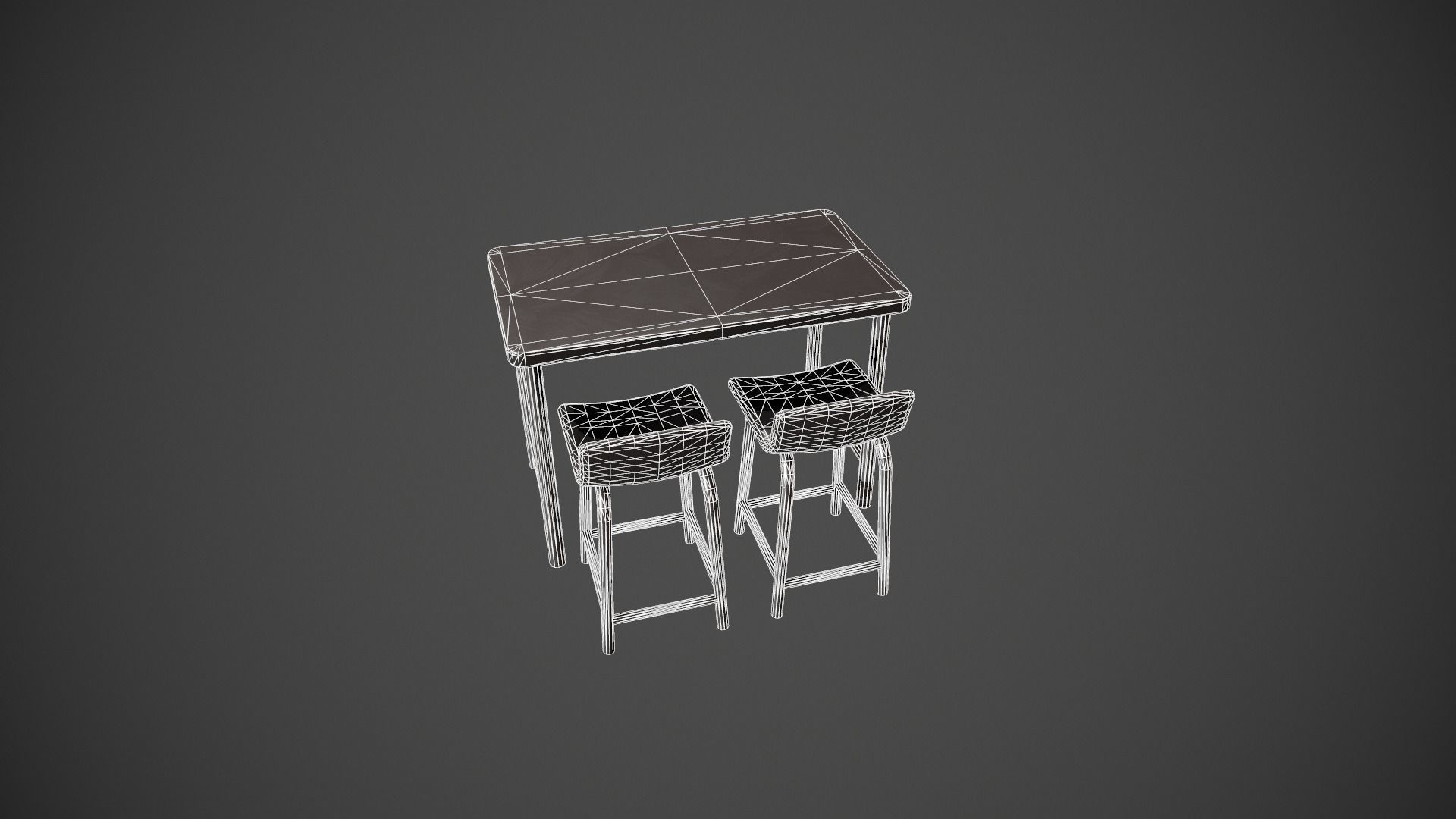 Breakfast Bar - Texture Variations  Low-poly 3D model_45
