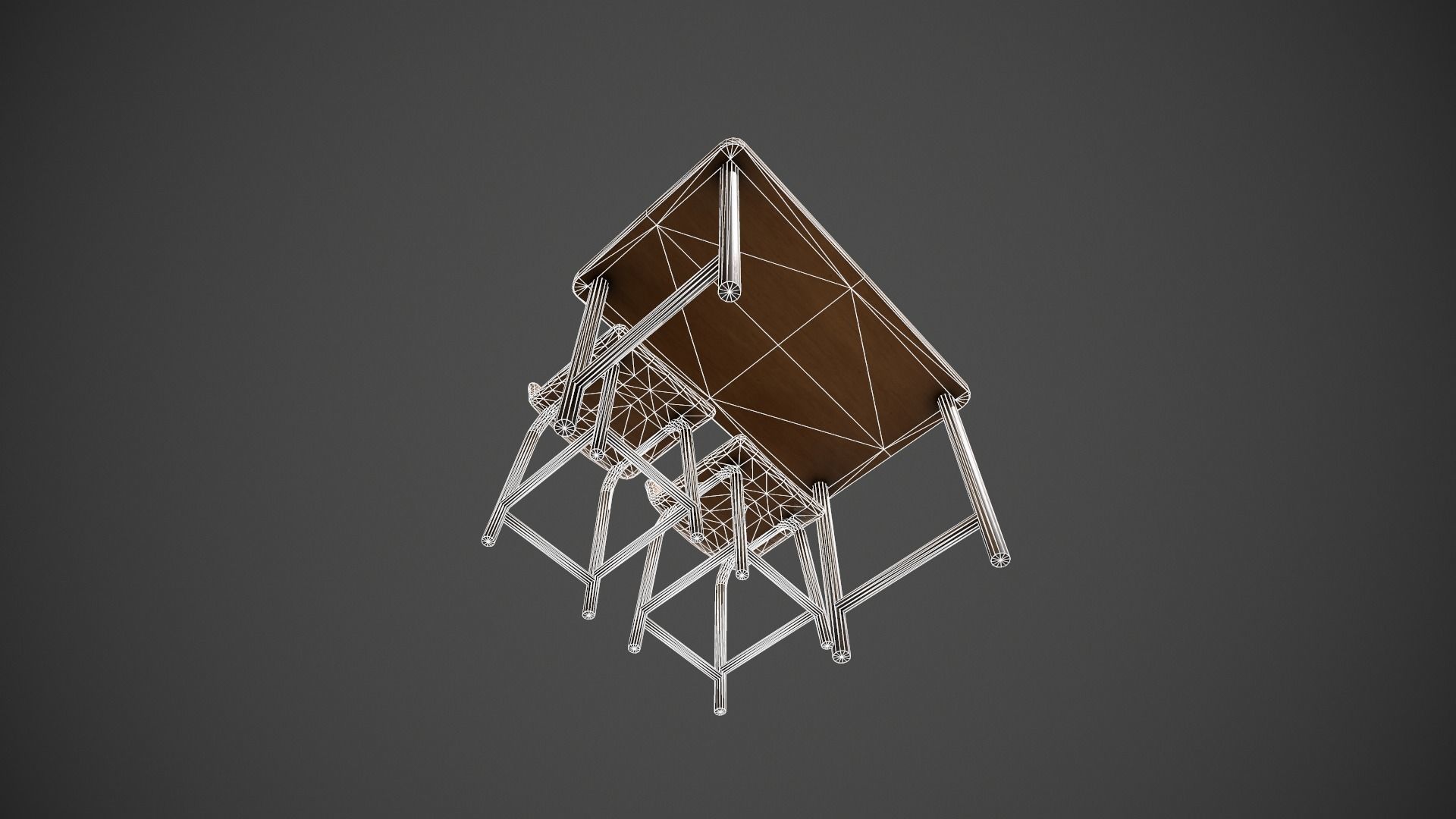 Breakfast Bar - Texture Variations  Low-poly 3D model_28