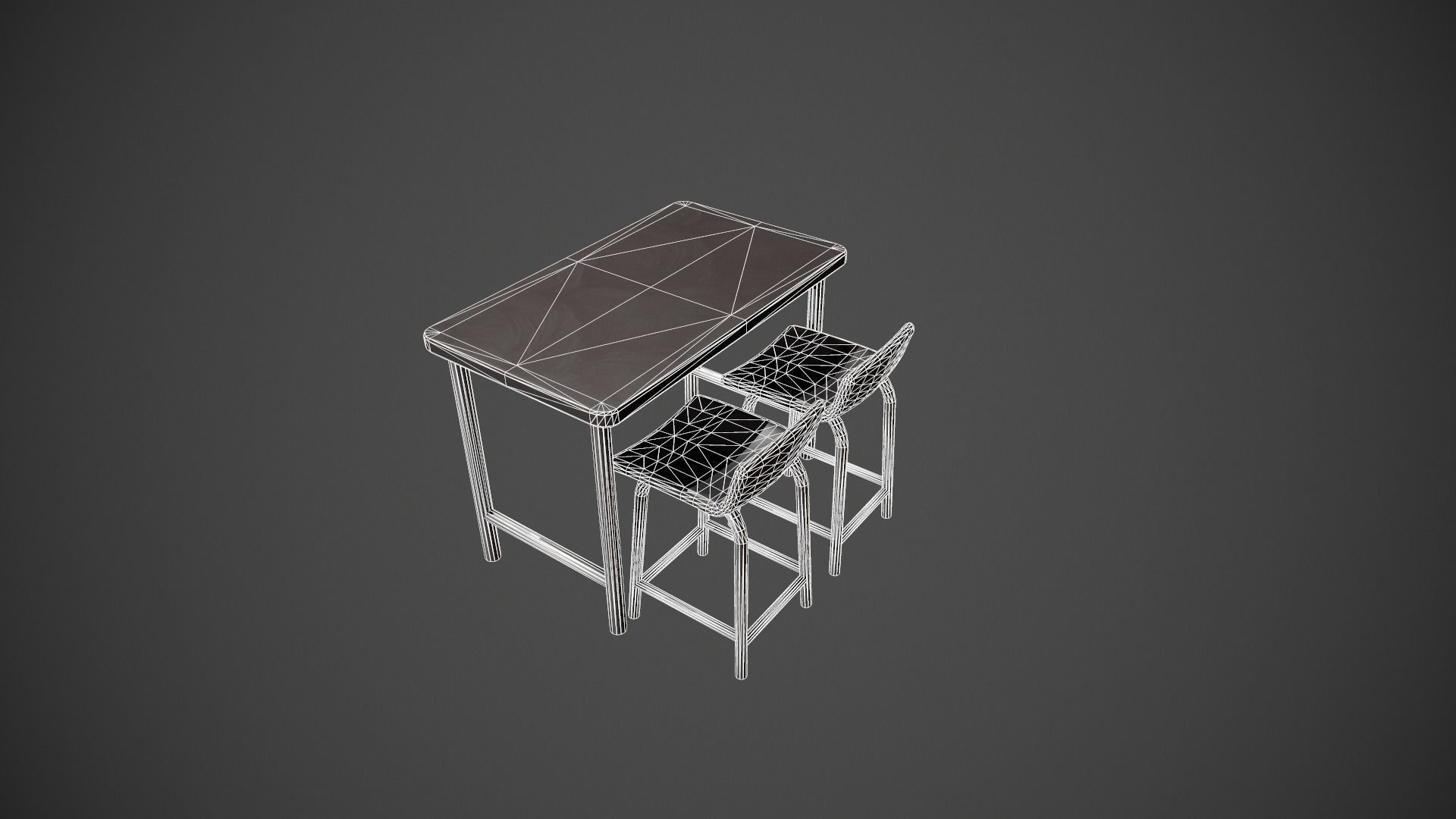 Breakfast Bar - Texture Variations  Low-poly 3D model_44