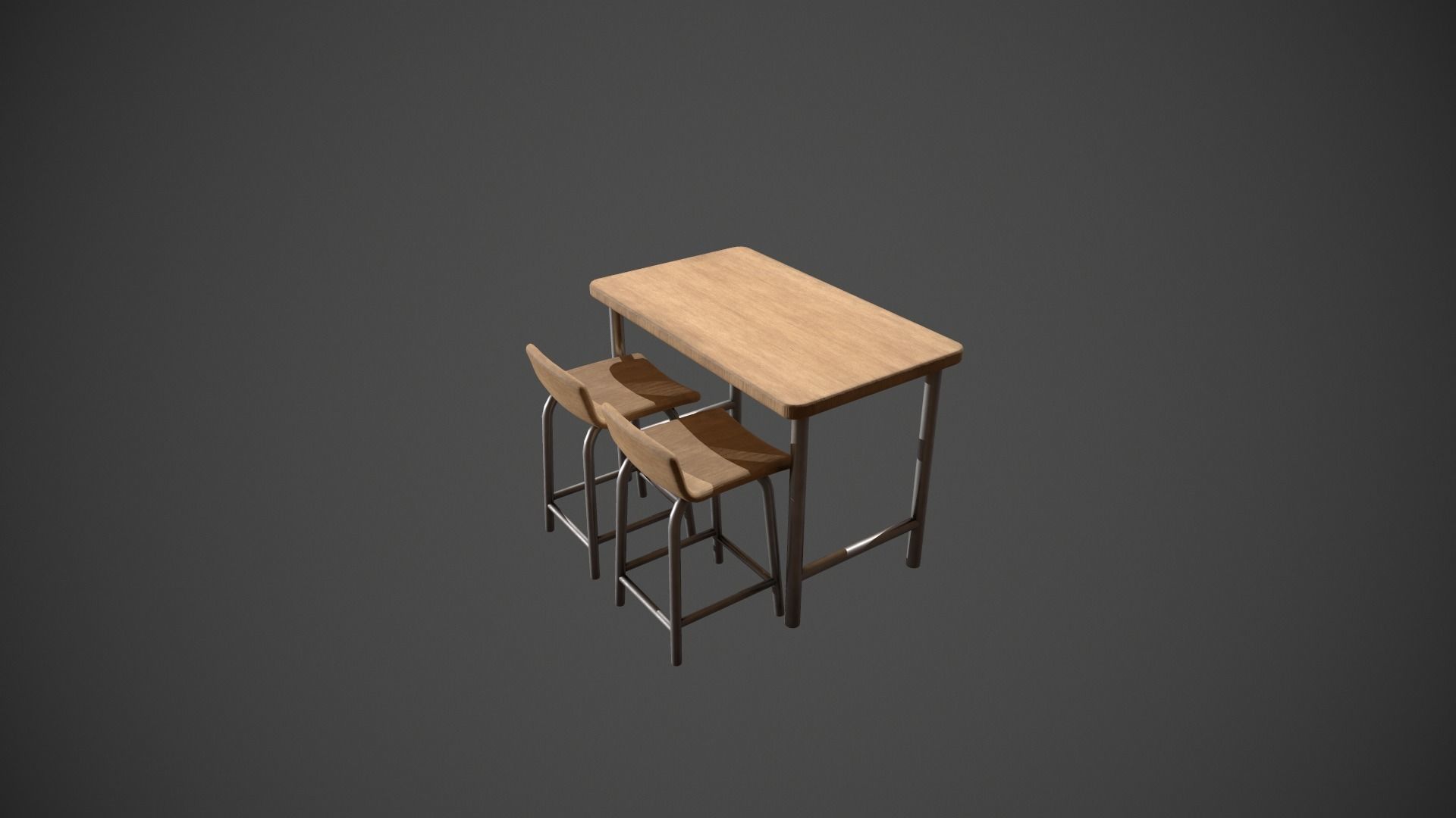 Breakfast Bar - Texture Variations  Low-poly 3D model_14