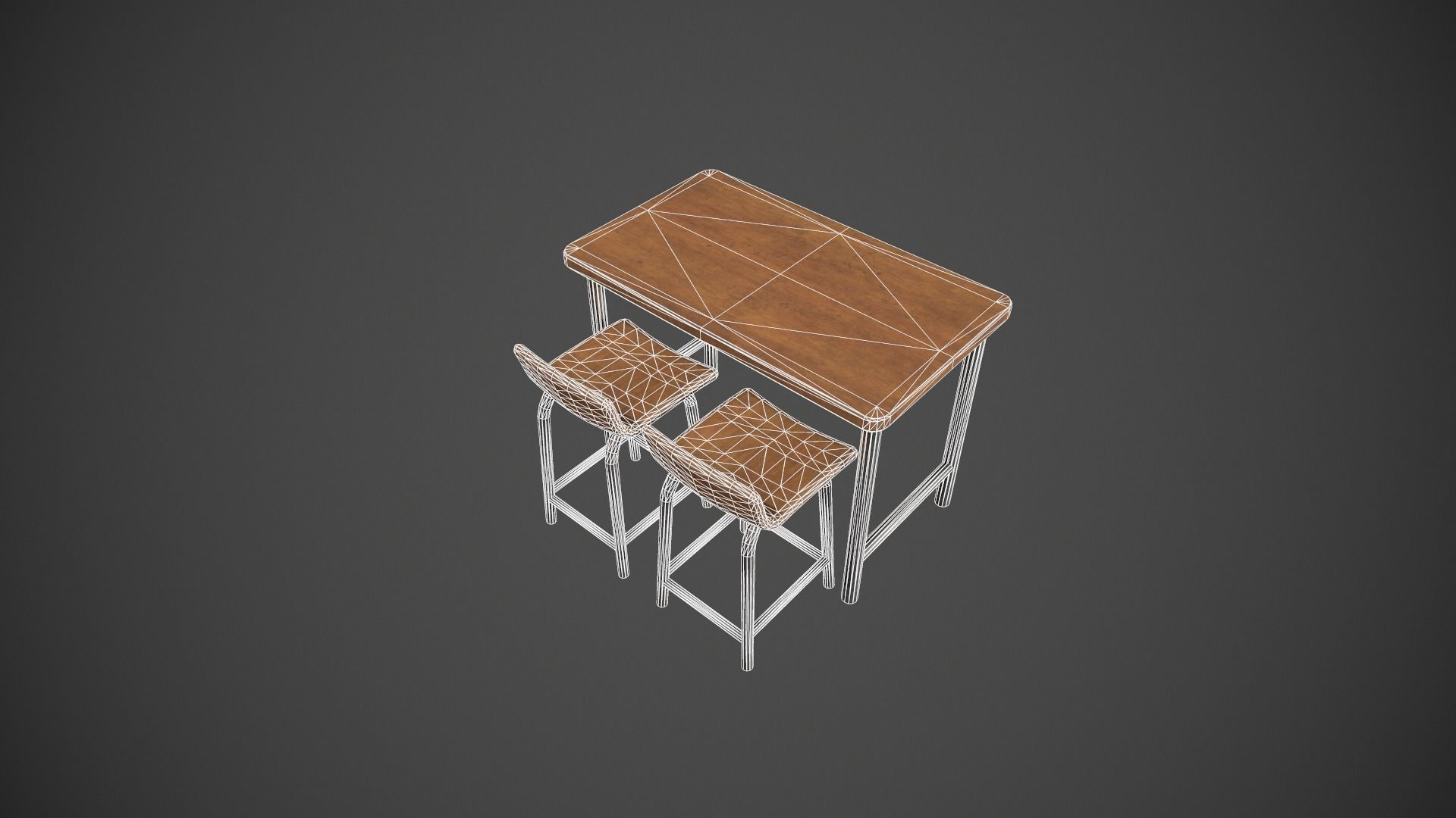 Breakfast Bar - Texture Variations  Low-poly 3D model_90