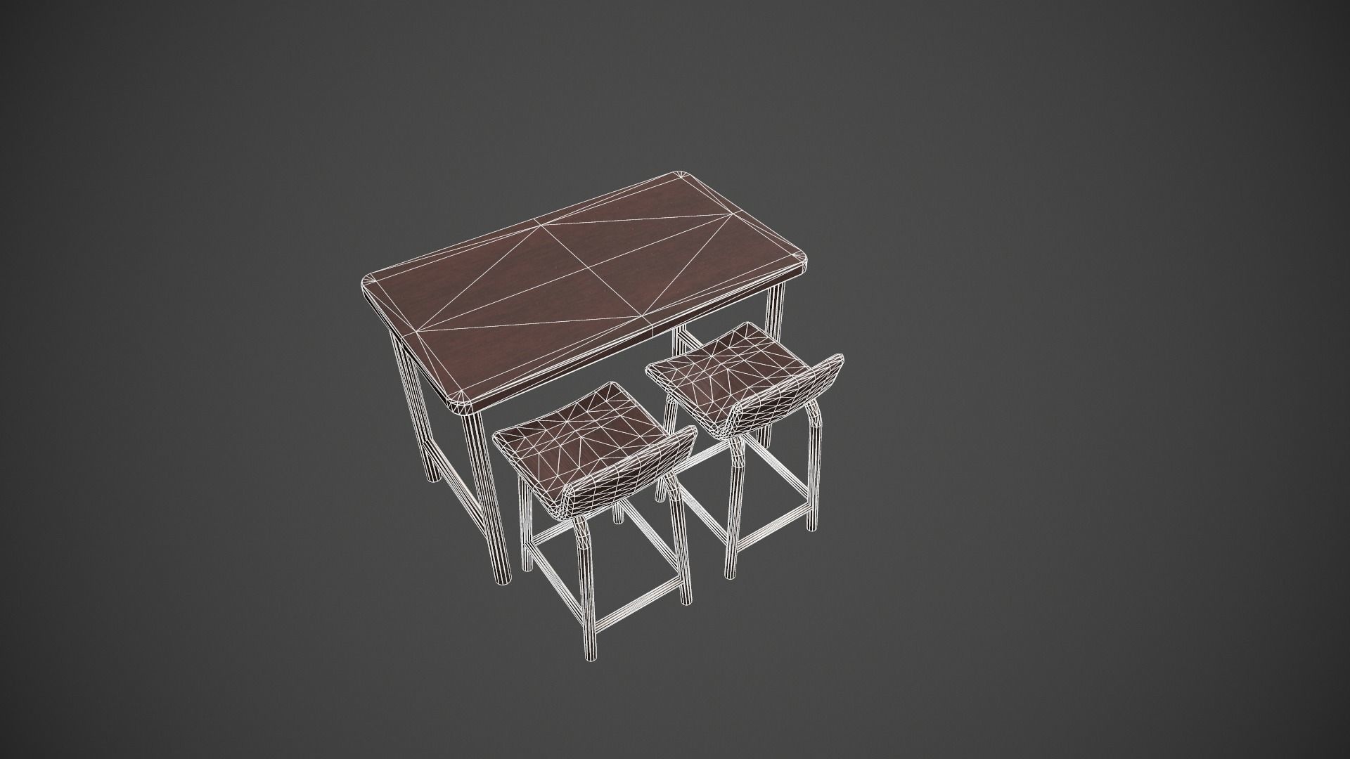 Breakfast Bar - Texture Variations  Low-poly 3D model_57