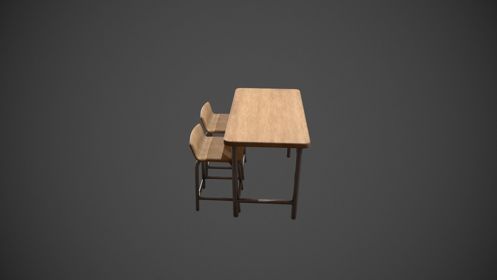 Breakfast Bar - Texture Variations  Low-poly 3D model_13
