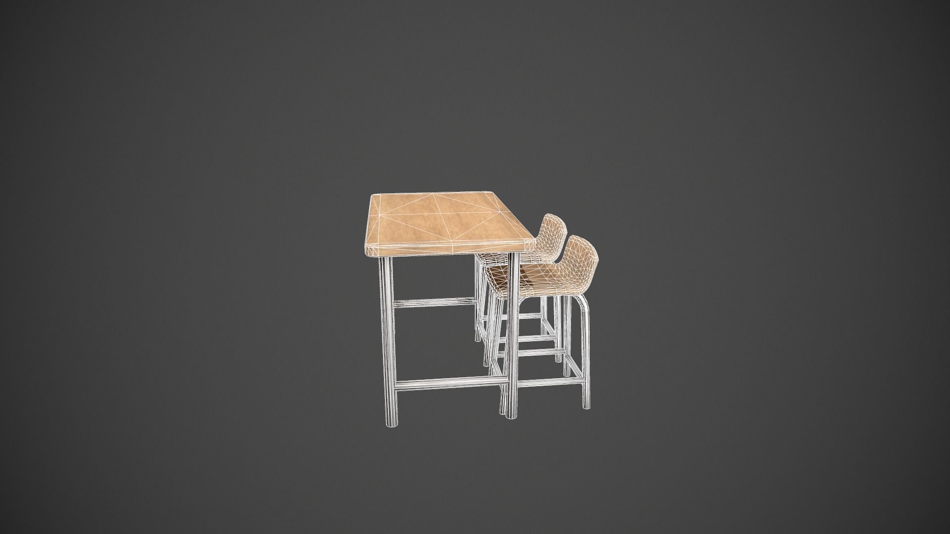 Breakfast Bar - Texture Variations  Low-poly 3D model_24