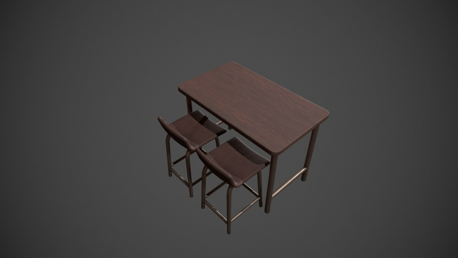 Breakfast Bar - Texture Variations  Low-poly 3D model_54