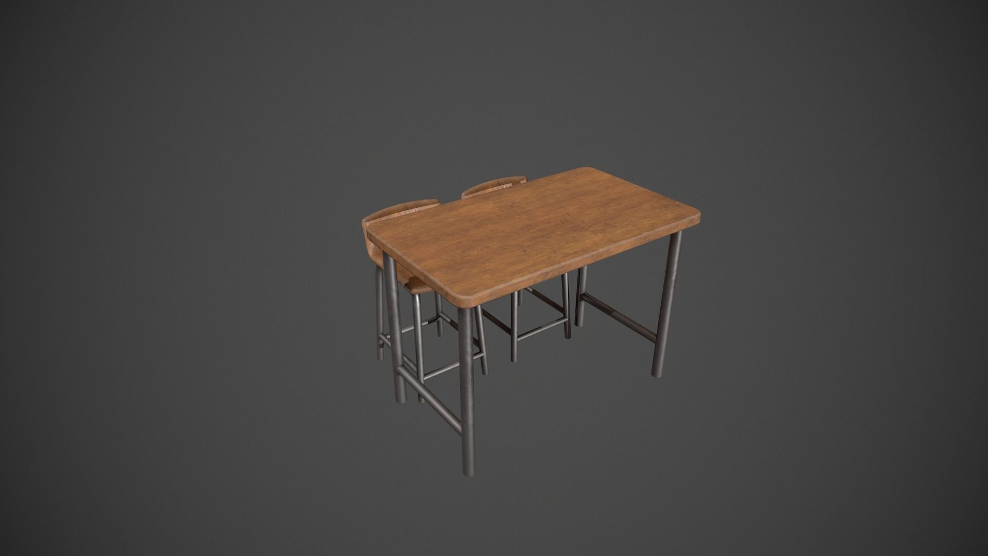 Breakfast Bar - Texture Variations  Low-poly 3D model_83