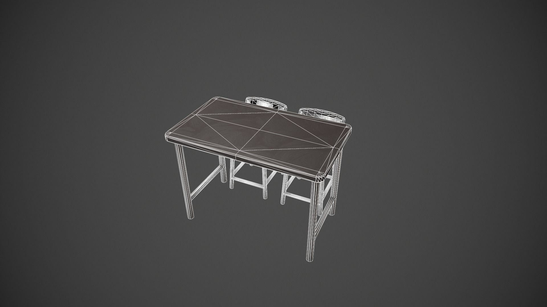 Breakfast Bar - Texture Variations  Low-poly 3D model_42