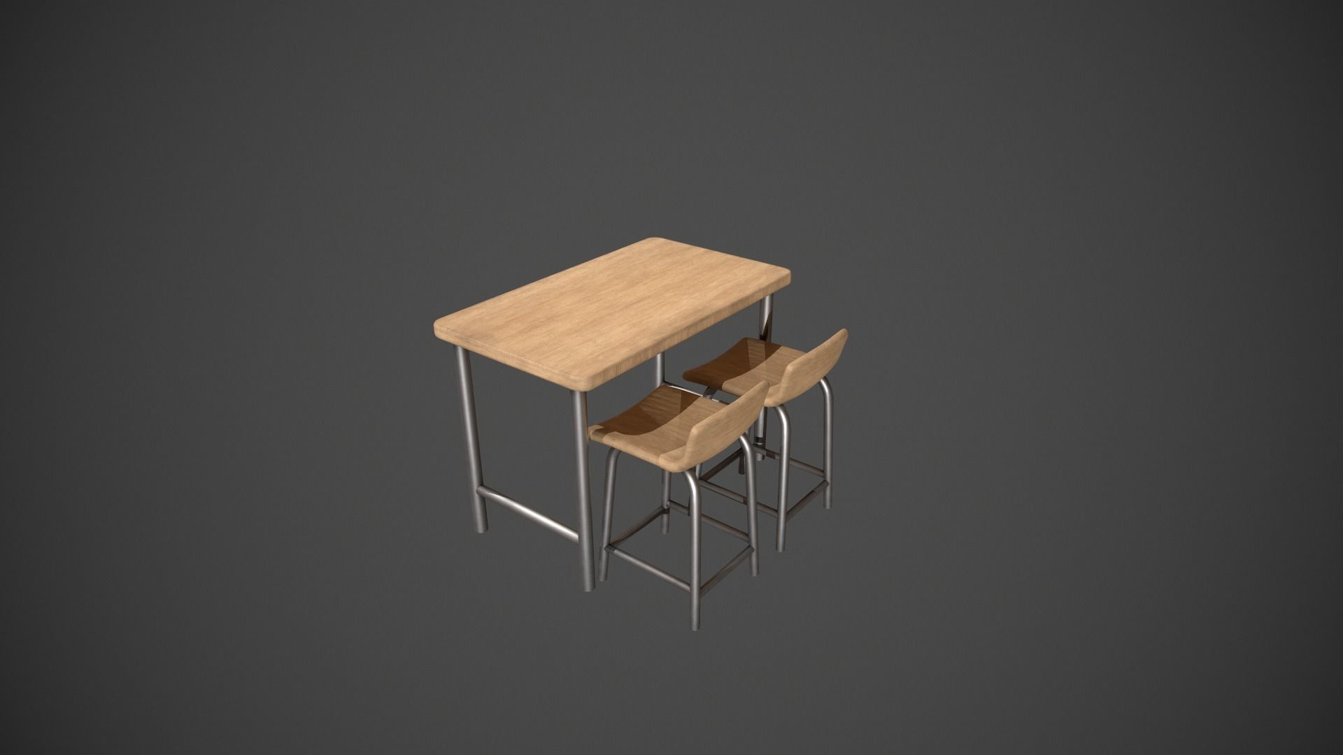 Breakfast Bar - Texture Variations  Low-poly 3D model_16