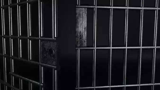 Door prison cell 3D model