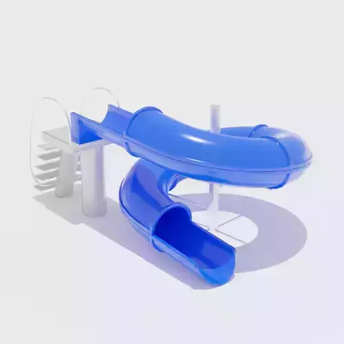Small Plastic Playground Waterpark Slide 3D model
