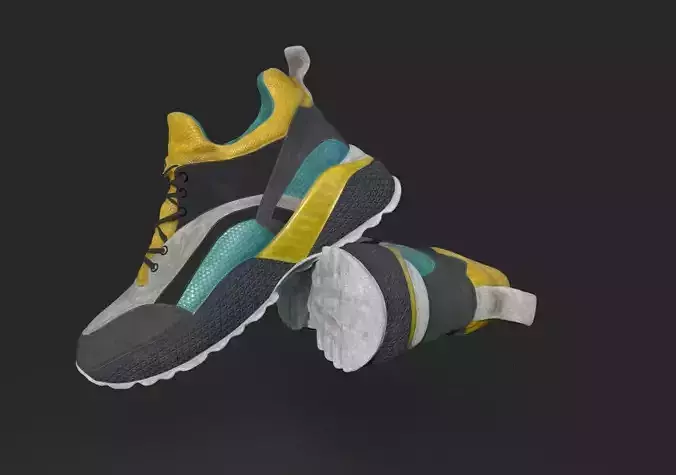 SCI-FI SNEAKERS Low-poly 3D model