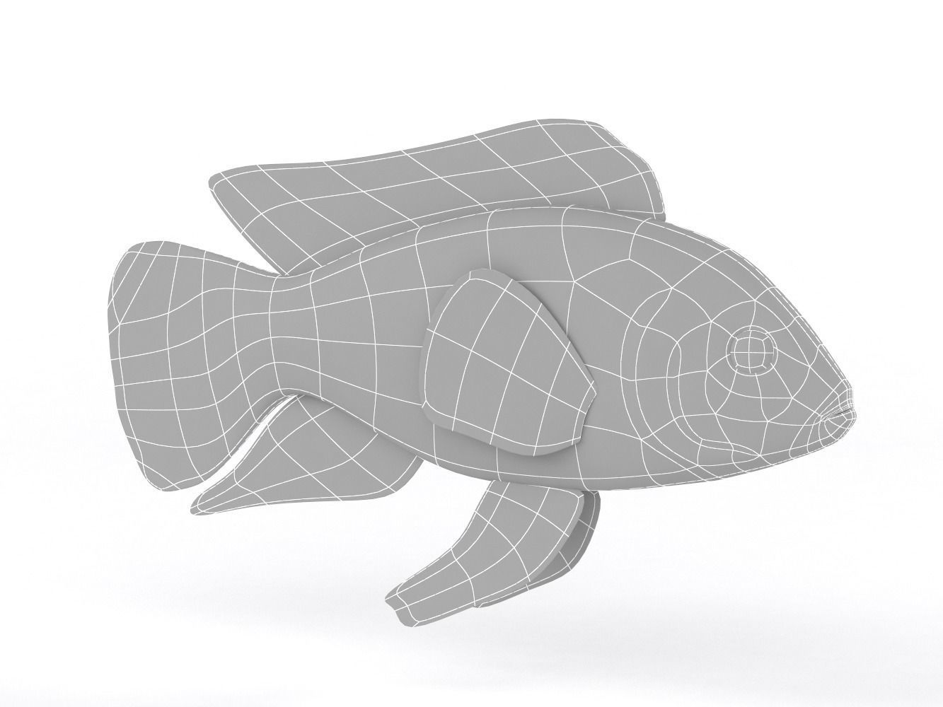 Cichlid Fish 3D model_6