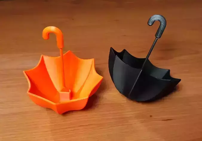 Flower pot umbrella design 3D print model