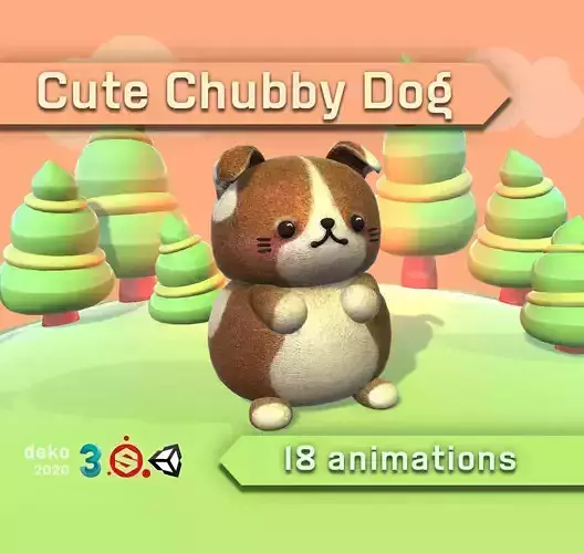 Cute Chubby Dog