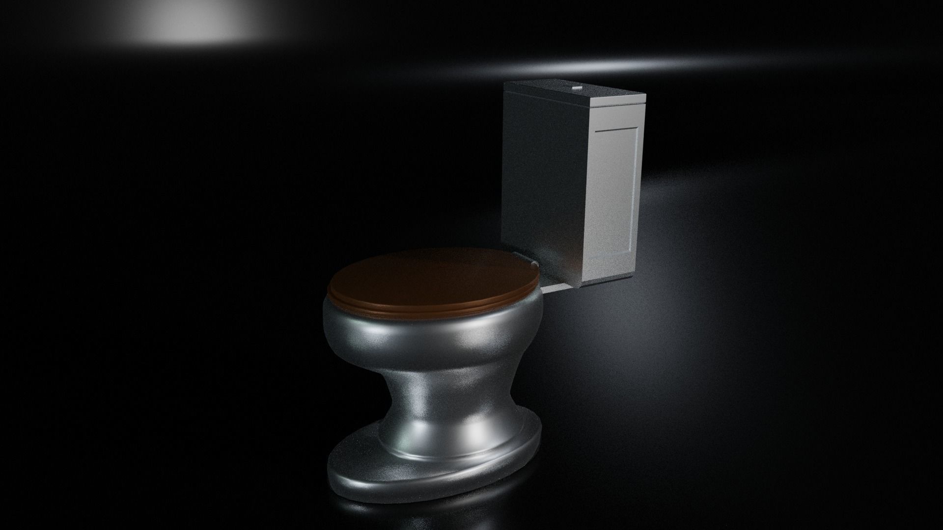 Toilet Low-poly 3D model_5